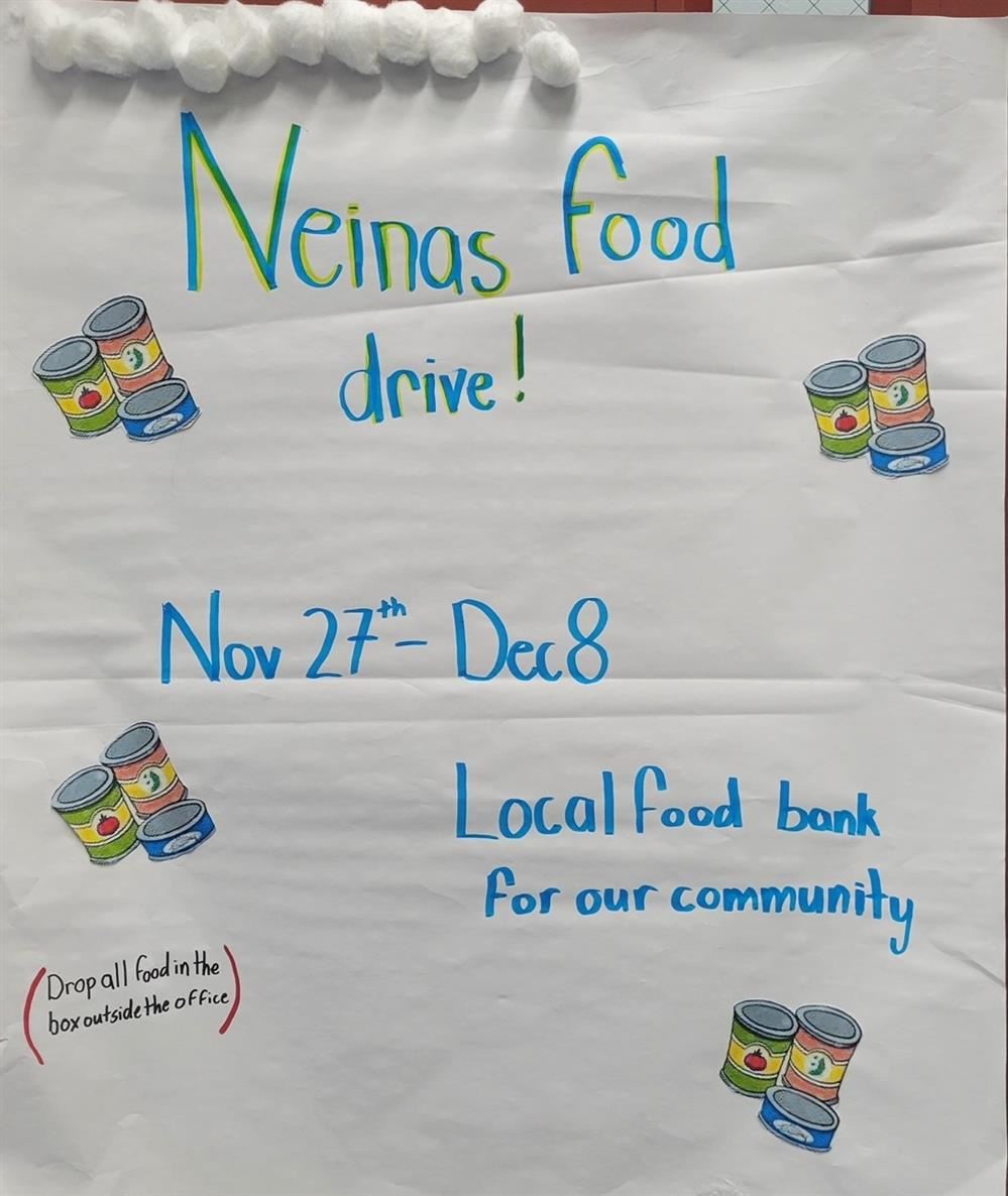  The Neinas Beta Club Food Drive